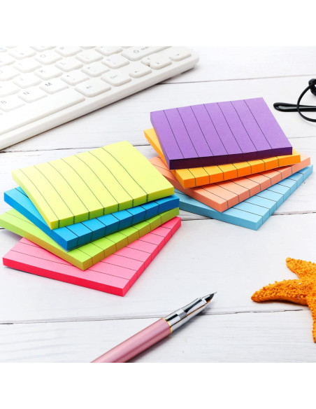 Pack 14 Notas Adhesivas Brillantes 10x15 cm y 8x8 cm