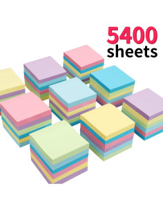 Notas Adhesivas 3x3 MyLifeUNIT - 54 Blocs, 5400 Hojas Multicolor 2