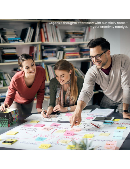 Notas Adhesivas ARTEZA 48 Piezas 7.62x7.62 cm Multicolores Notas Adhesivas ARTEZA 48 Piezas 7.62x7.62 cm Multicolores