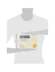 Notas autoadhesivas Highland 10x15 cm Amarillo 1200 hojas 2