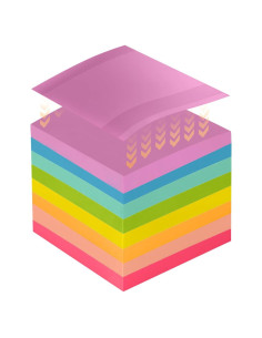 Notas Adhesivas BRAINVI 7.62x7.62 cm 8 Colores Brillantes