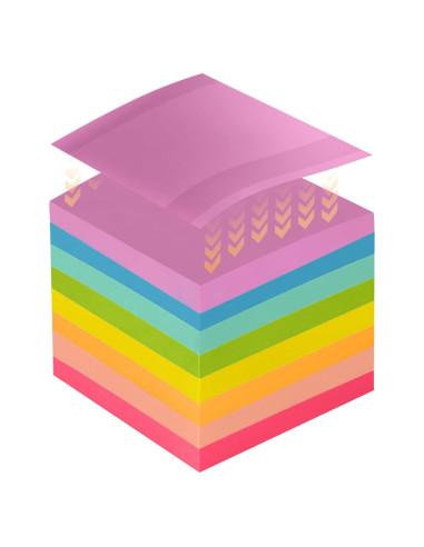 Notas Adhesivas BRAINVI 7.62x7.62 cm 8 Colores Brillantes