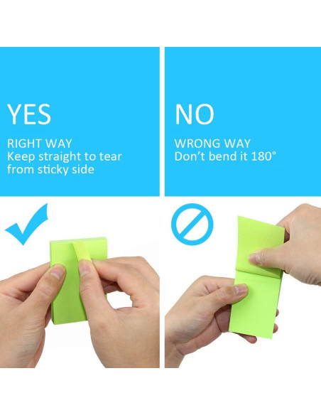 Notas Adhesivas VANZAVANZU 5x7.6 cm, 12 Bloc, 100 Hojas Notas Adhesivas VANZAVANZU 5x7.6 cm, 12 Bloc, 100 Hojas