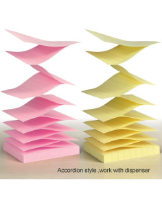 Notas Adhesivas ZYTIN Rayadas 7.62x7.62 cm 600 Hojas Pastel 2