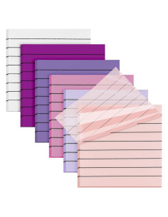 Notas Adhesivas Transparentes 3x3" Morado SYMDROMIA 300 Hojas