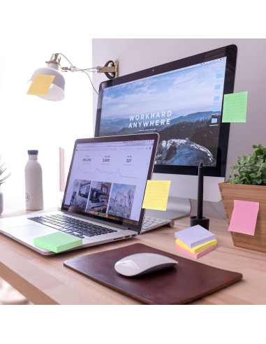 Notas Adhesivas ZYTIN Rayadas 7.62x7.62 cm 600 Hojas Pastel