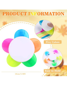 Marcadores de Pétalos SunAngel 5 en 1 Multicolor 10 cm 2