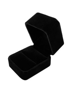 Caja de Anillo Terciopelo Negro - Regalo Propuesta S