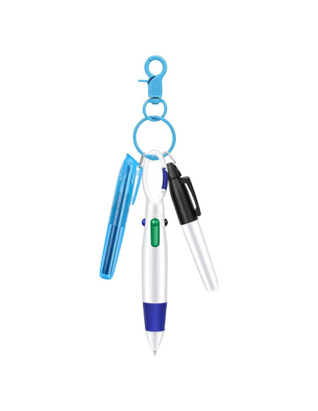 Paquete de 4 bolígrafos resaltadores KINYFY mini azules