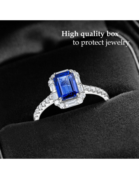 Caja de Anillo Terciopelo Negro - Regalo Propuesta S