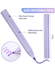 Marcadores Fluorescentes Pastel PerKoop 60 Pcs Punta Cincel 2