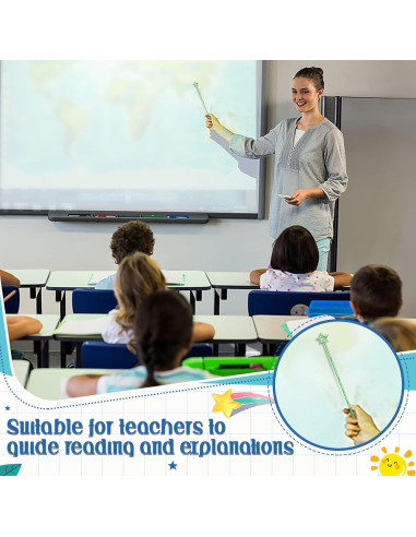 20 Pcs Punteros de Dedo Plástico Capoda para Lectura Infantil