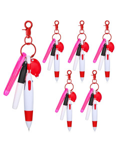 30 Piezas Bolígrafos Retráctiles y Mini Resaltadores Chinco