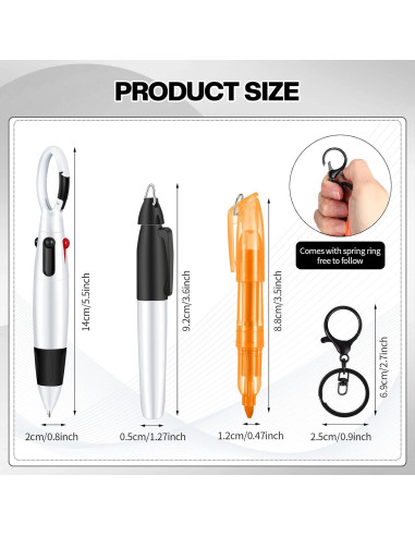 Juego de Bolígrafos para Enfermeras Colarr - 3 Piezas Negro