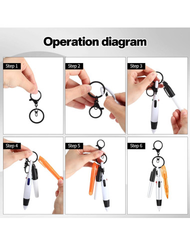 Juego de Bolígrafos para Enfermeras Colarr - 3 Piezas Negro