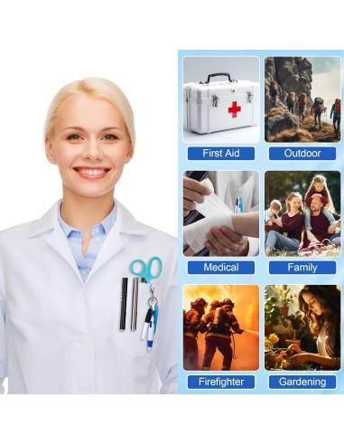 Kit de Herramientas para Enfermeras Enhon 6 Piezas Azul