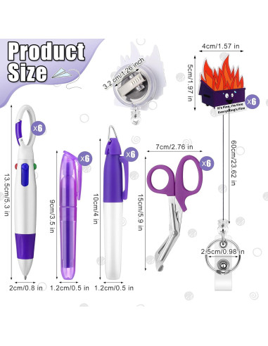 Conjunto de Accesorios para Enfermeras Yinkin 36 Pcs