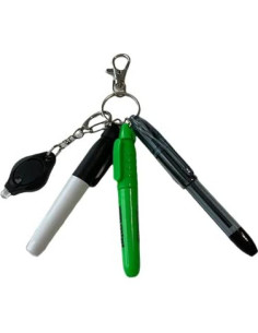 Set de bolígrafo, marcador y resaltador con luz LED 2
