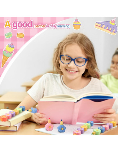 Paquete de 6 Bolígrafos Resaltadores Florales Fullhawl