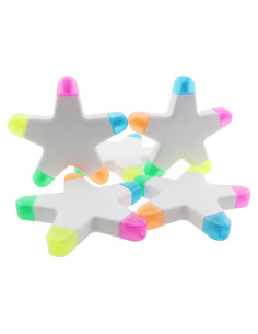 5 Marcadores Mini Resaltadores Acuarela ZQIY 11cm Colores Vivos