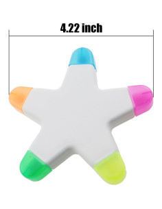 5 Marcadores Mini Resaltadores Acuarela ZQIY 11cm Colores Vivos 2