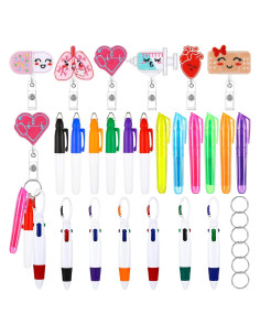 Conjunto de Regalo de Enfermera Fainne 24 Piezas con Bolígrafos y Clips