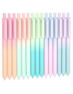 Bolígrafos de Gel Retráctiles Shuttle Art 15 Piezas Tinta Negra 0.5mm