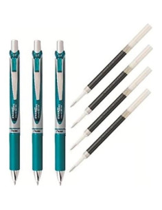 Conjunto de bolígrafos de gel Pentel EnerGel Deluxe RTX 0.7mm - 3 piezas 2