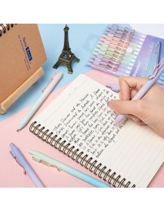 Bolígrafos Retráctiles Drawdart, 12 Pcs Tinta Negra 0.5mm 2