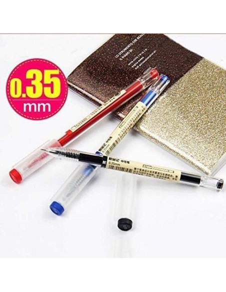 Bolígrafo de Gel Extra Fino BEMLP 0.35mm 12 Unidades