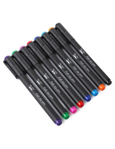 Marcadores de Punta Fina Mr. Pen, Paquete de 8 Colores 0.7mm