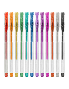 Juego de Bolígrafos de Gel Brillantes Noteful - 24 Piezas