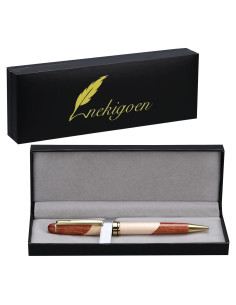 Bolígrafo de Madera Nekigoen Roller 0.5mm Negro - Hecho a Mano