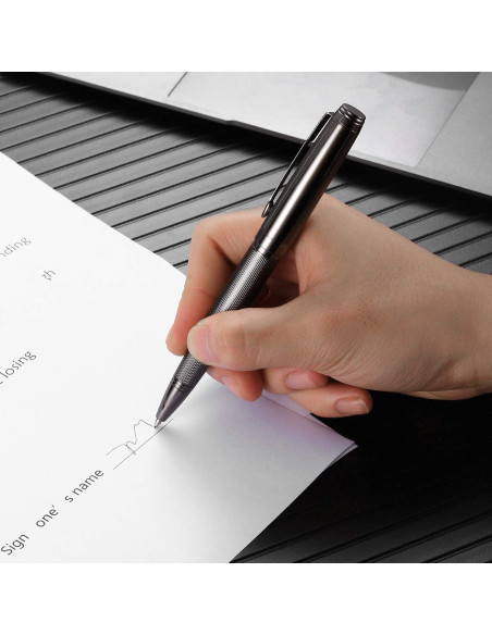 Bolígrafo Retráctil de Acero Inoxidable Nekigoen B2 con Recargas