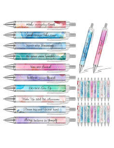 Bolígrafos Inspiracionales Yeaqee 50 Pcs Tinta Negra 14 cm