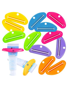 Exprimidores de Pasta Dental LOVEINUSA 12PCS Multicolor 8.9cm
