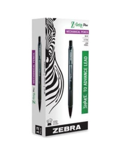 Lápiz Mecánico Zebra Z-Grip Plus 0.7mm Negro - Paquete de 12 2