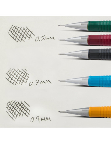 Lápiz Mecánico Pentel Sharp 3 Paquetes 0.5mm, 0.7mm, 0.9mm