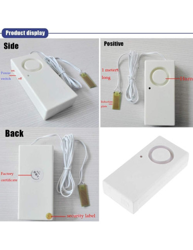 Ximimark Alarma de Fuga de Agua 2Pcs 120dB Detección Inundación
