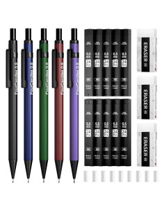 Set de Lápices Mecánicos Metálicos Cuatro Caramelos 0.5mm