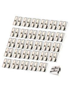 Sacapuntas Manual TecUnite 36 Unidades Aluminio Plata 2 Agujeros