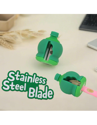 Sacapuntas Manual Colorido DueHoppee - Paquete de 8 para Niños