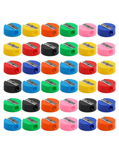 150 Sacapuntas Mini Manuales de Colores XAJH para Aula