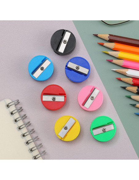 150 Sacapuntas Mini Manuales de Colores XAJH para Aula