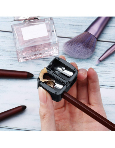 Paquete de 5 Sacapuntas de Maquillaje Chuangdi Negro