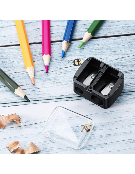 Paquete de 5 Sacapuntas de Maquillaje Chuangdi Negro