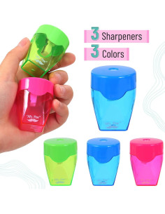 Afiladores de lápices manuales Mr. Pen - Set de 3 colores 2