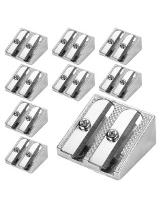 Tamaki Sacapuntas de Metal 8 Pack 2 Agujeros para Lápices