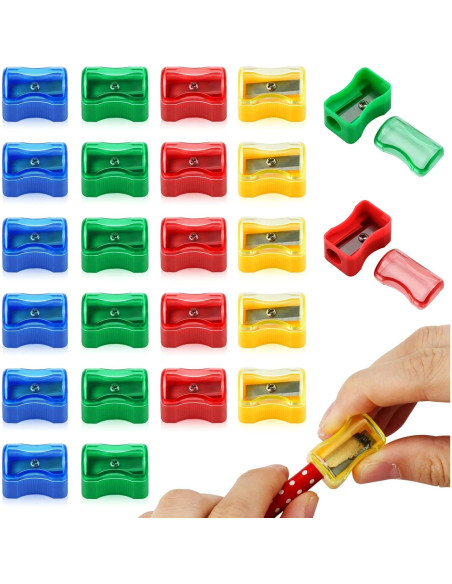 Sacapuntas Manual de Plástico Multicolor Faxco - 96 PCS Sacapuntas Manual de Plástico Multicolor Faxco - 96 PCS