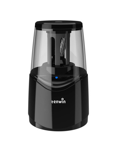 Sacapuntas Eléctrico Recargable Tihoo Negro 6-8mm Rápido